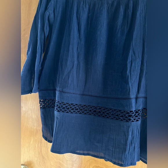 Old Navy, lace, gauze, embroidered tunic, size large, NWT - Picture 4 of 8
